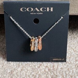 Coach Women's Multi-Tone Pendant Necklace